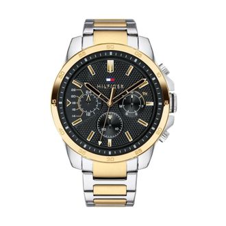 Tommy Hilfiger Accessoires, Heren, Veelkleurig, ONE Size, Analoge Chronograaf Horloge