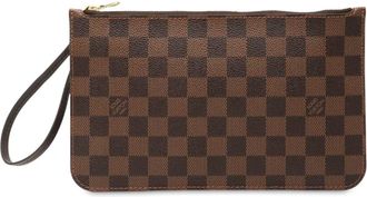 Louis Vuitton 2016 Damier Ebene Neverfull MM pouch - Marrone