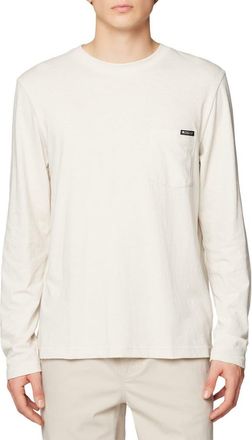 Mountain Hardwear On Edge Organic Cotton & Hemp Long Sleeve T-Shirt in Stone at Nordstrom, Size Small