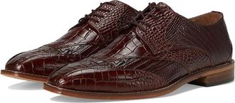 Stacy Adams Tristano Bike Toe Lace-Up Mens Lace Up Wing Tip Shoes Cognac : 10.5 M, Leather