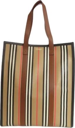 Burberry Pre-owned Tote Bags, female, Beige, Size: ONE SIZE Pre-owned Tote bag