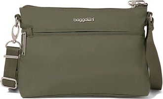 Baggallini Securtextm Anti-Theft Memento Crossbody Womens Handbags Thyme, Nylon