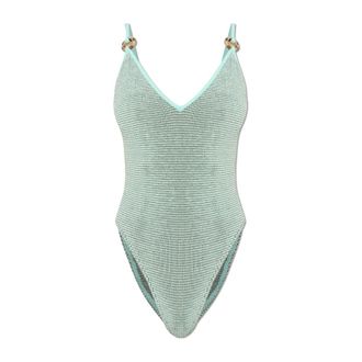 Bond-Eye Badmode, Dames, Blauw, ONE Size, Polyester, Ring Elena One Piece