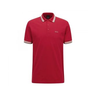 HUGO BOSS Tops, Heren, Rood, L, Katoen, Poloshirt