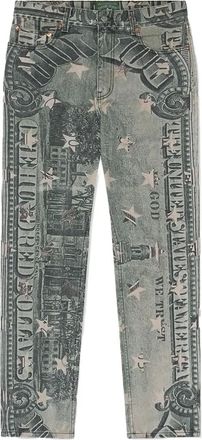 Denim Tears Jeans C.R.E.A.M con stampa - Blu