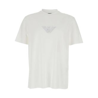 Emporio Armani Pima Cotton Jersey T-shirt - Heren - T-shirts - Wit - XL - Katoen - Tops