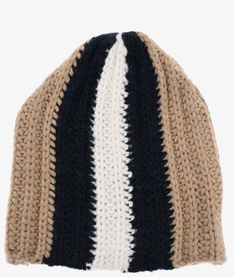 Dsquared2 Wool Blend Beanie with Contrasting Detail size One Size