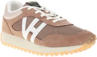 Vintage Havana Womens Cosmic Leather Sneaker In Brown/ White