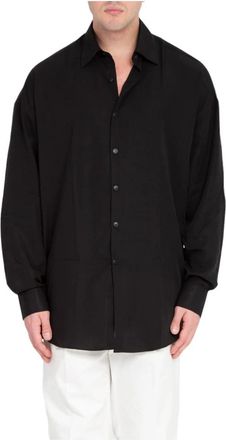 Costumein Oversized Shirt in Valentino Stijl - Heren - Zomerjassen - Zwart - M - Jassen