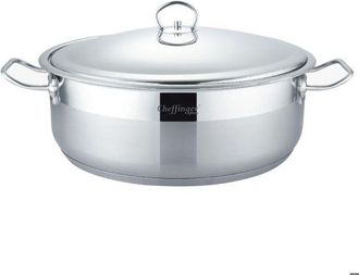 OEM Marmita - Cheffinger - 40cm - Inoxidable 18/10 - 16.3l - Compatible Con Todas Las Fuentes De Calor