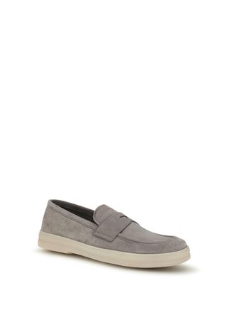 Prada Mens Suede Loafers Nube