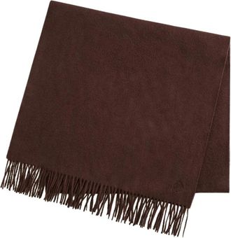 GANT Sciarpa in lana a spina di pesce - - Accessories - Donna - Marrone - ONE SIZE