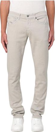 Dondup Slim Fit Denim Jeans - male - Dondup - Slim Fit Jeans - Beige - W30 - Jeans