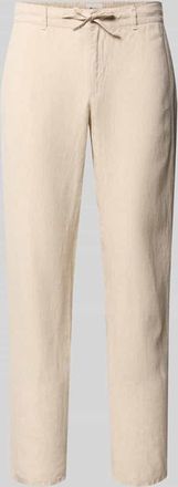 Brax Brax Slim Fit Leinenhose aus reinem Leinen Modell Fabio in Sand, Gr&ouml;&szlig;e 31/32