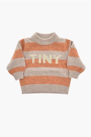 Tiny Cottons Two-Tone Striped Crewneck Sweater size 3 Y