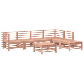 vidaXL Juego De Muebles De Jard&iacute;n 7 Pzas Madera Maciza Abeto Douglas Vidaxl