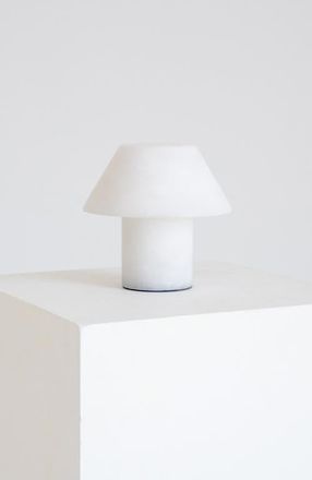 Brightech Alora 7 LED Alabaster White Natural Stone Desk Lamp in White Alabaster at Nordstrom