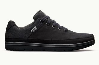 Lems Shoes Womens Chillum Minimalist Lace-Up Shoe In Blackjack