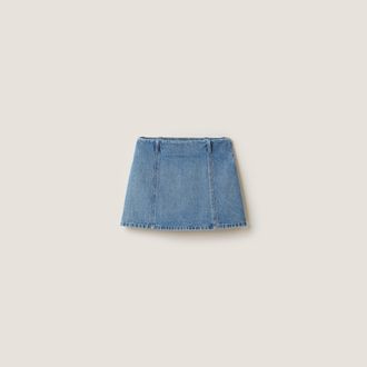 Miu Miu Denim miniskirt
