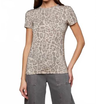 L'agence Ressi Tee In Gray Patch Leopard