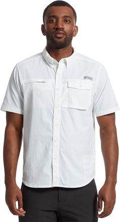 Columbia Wild Cast Short Sleeve Shirt Mens Clothing White : 2XL, Elastane/Nylon