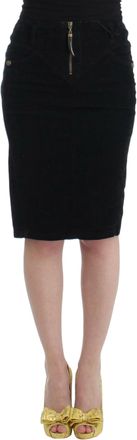 Cavalli Corduroy Pencil Womens Skirt