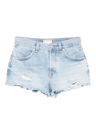 Free People Now Or Never denim shorts - women - Cotton - 28 - Blue