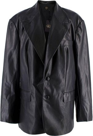 De La Vali De la Vali Montana faux leather blazer Size S