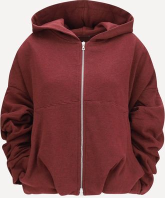 Dries Van Noten Felpa in jersey di cotone drappeggiata Woman XS