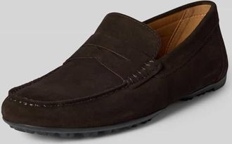 Geox Loafers aus Leder Modell KOSMOPOLIS RIP in Dunkelbraun, Gr&ouml;&szlig;e 41