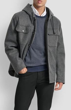 DKNY Hooded Water Resistant Jacket in Charcoal at Nordstrom Rack, Size Xx-Large