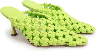 A.W.A.K.E. A.W.A.K.E Mode Neon Regina Weaved Mules Size 36