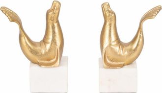 Sagebrook Home Set Of Two 10In Sea Lion Bookends