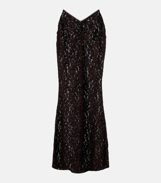 Bananhot Daisy floral lace maxi skirt