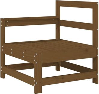 vidaXL Sof&aacute; Esquinero De Madera Maciza De Pino Marr&oacute;n Miel Vidaxl