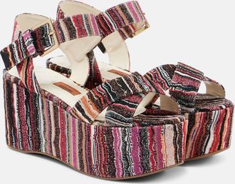 Missoni Sandali Julia in raschel con zeppa