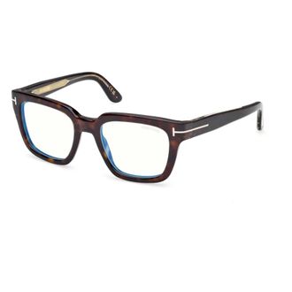 Tom Ford Glasses, unisex, Brown, Size: 52 MM Icon Square Optical Frame