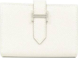 Herm&egrave;s White Epsom Leather Wallet (Bi-Fold) (Pre-Owned)