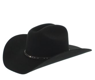 Justin Mens 3X Hills Hat, Black, 7.5