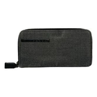 Prada Portafoglio in Cotone Pre-owned - - Pre-owned - Donna - Nero - ONE SIZE