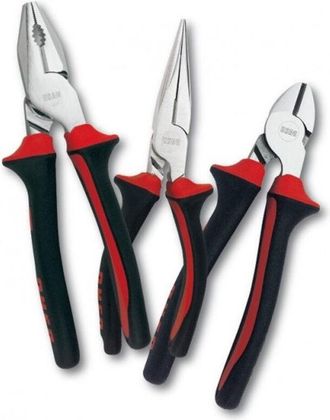 Trade Shop Trade Shop - Kit Set 3 Piezas Alicates Alicates Pinzas Cortador Punta Herramientas De Trabajo