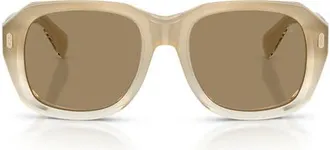 Brunello Cucinelli Demetra 53mm Square Sunglasses in Hazelnut at Nordstrom