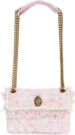 Kurt Geiger Medium Kensington Sequin Tweed Convertible Shoulder Bag in Pink Multi at Nordstrom Rack