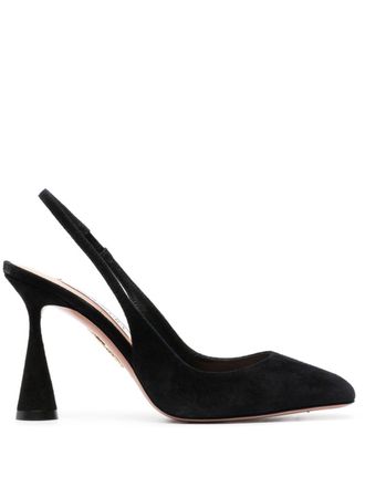 Aquazzura Amore suède pumps - Zwart