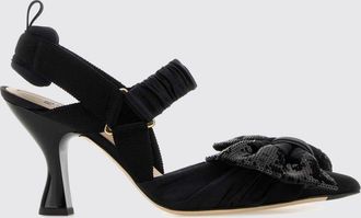 Fendi Slingback Colibr&igrave; in nylon con fiocco di paillettes