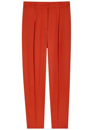 Stella McCartney Stella Mccartney Slim-leg Wool Trousers - Rust - 44 (UK12 / M)