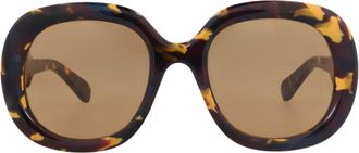 Chlo&eacute; Square-Frame Recycled Acetate Sunglasses