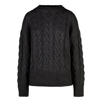 Bomboogie Maglione Girocollo a Treccia - - Knitwear - Donna - Nero - L