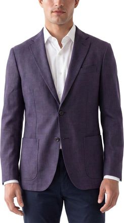 Corneliani CC Collection Virgin Wool & Silk-Blend Hopsack Blazer