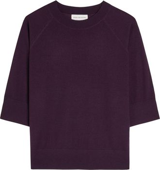 Dries Van Noten Tuan Merino Wool top - Dark Purple - S (UK8-10 / S)